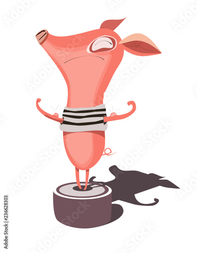 Very strong piglet