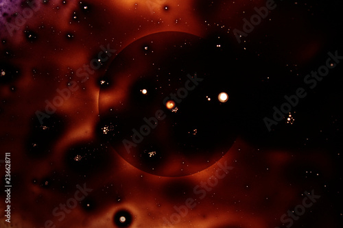 galaxy in space. painted background