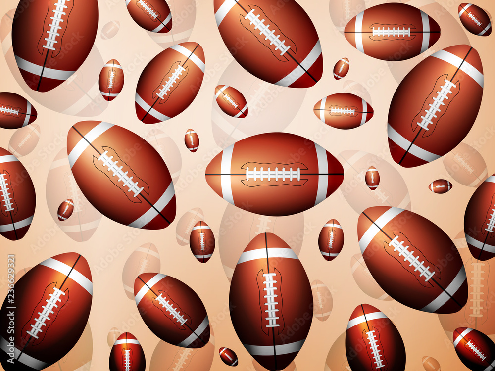 Football balls background Football balls background