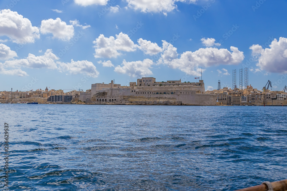 Birgu, Malta. Ancient Fort St. Angelo
