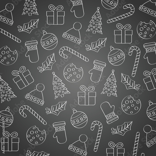 Blackboard Christmas background