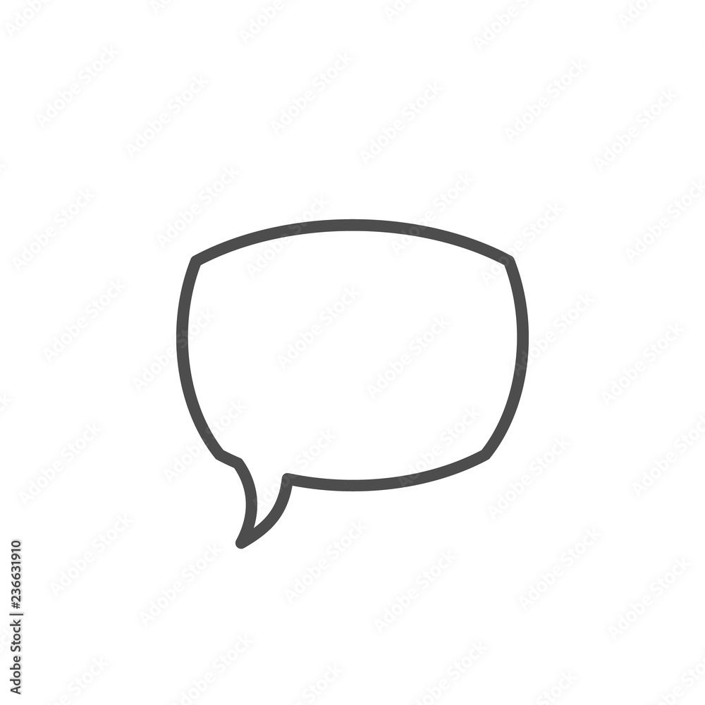 Speech bubble line icon Speech bubble line icon
