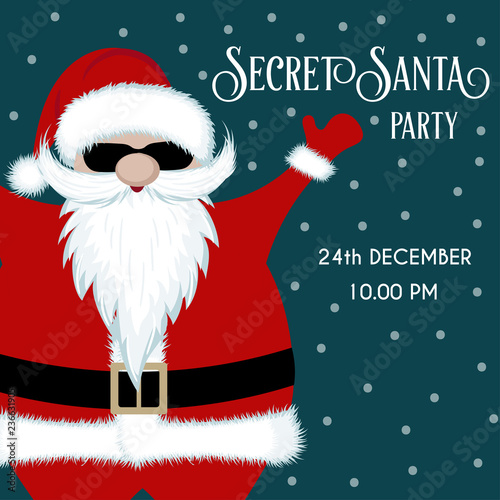 Secret Santa party invitation