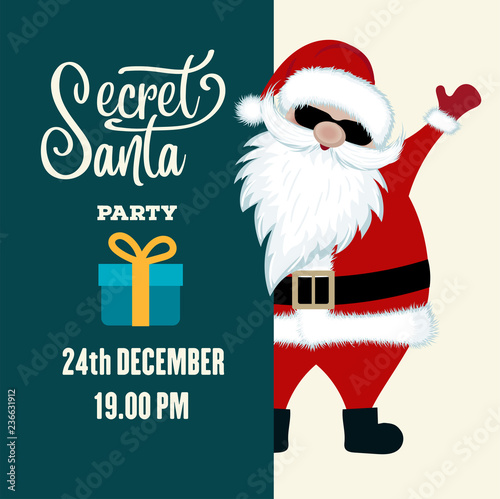 Secret Santa party invitation