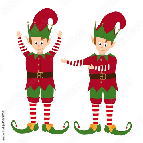 Elves collection isolated on white background