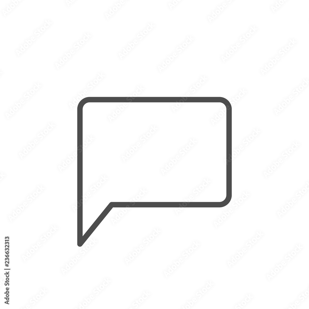 Speech bubble line icon Speech bubble line icon