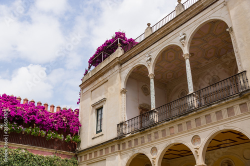 Historic buildings and monuments of Seville, Spain. the Palace of the Alcazar photo