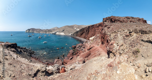 Akrotiri red beach - Santorini Cyclades island - Aegean sea - Greece