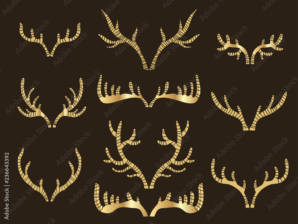 Set of horns Set of horns