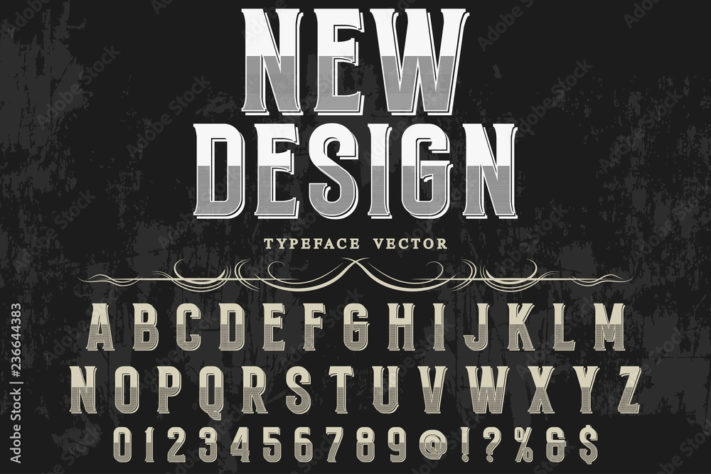 font handcrafted typeface vector vintage named vintage cigar font ...