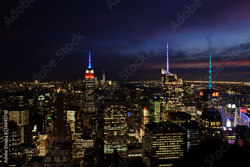 New York  Manhattan Skyline from Rockefeller Center