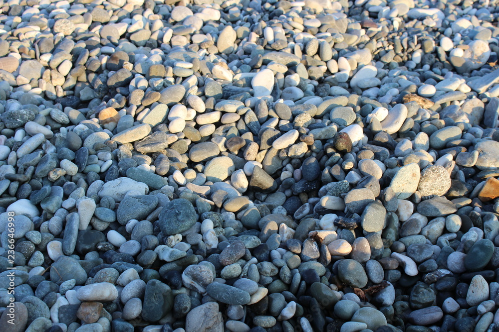 Pebbles on the beach Pebbles on the beach