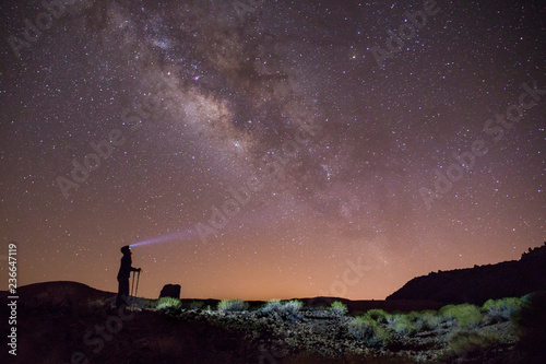 Vía láctea en el parque nacional del Teide, Tenerife