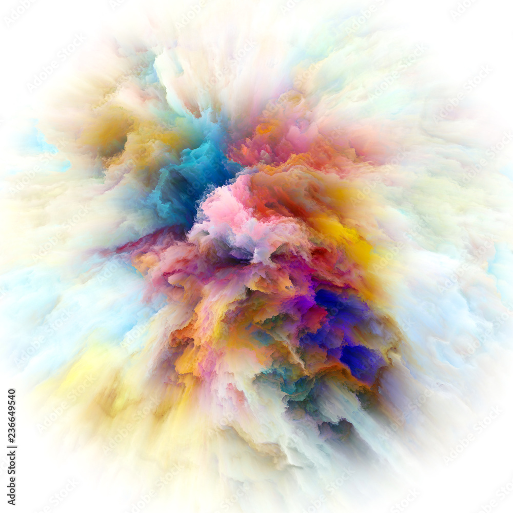 Intricate Color Splash Explosion