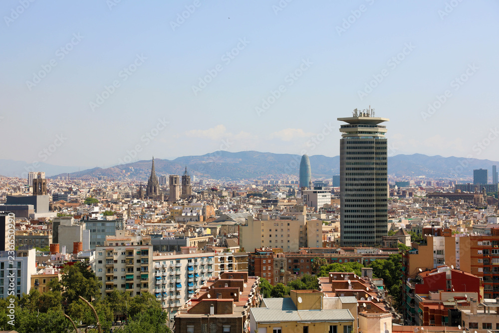 Cityscape of Barcelona, Catalonia, Spain