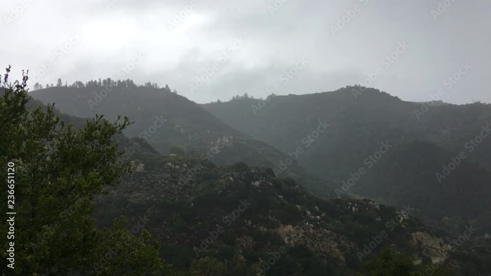 autumn rain in the mountains of California autumn rain in the mountains of California