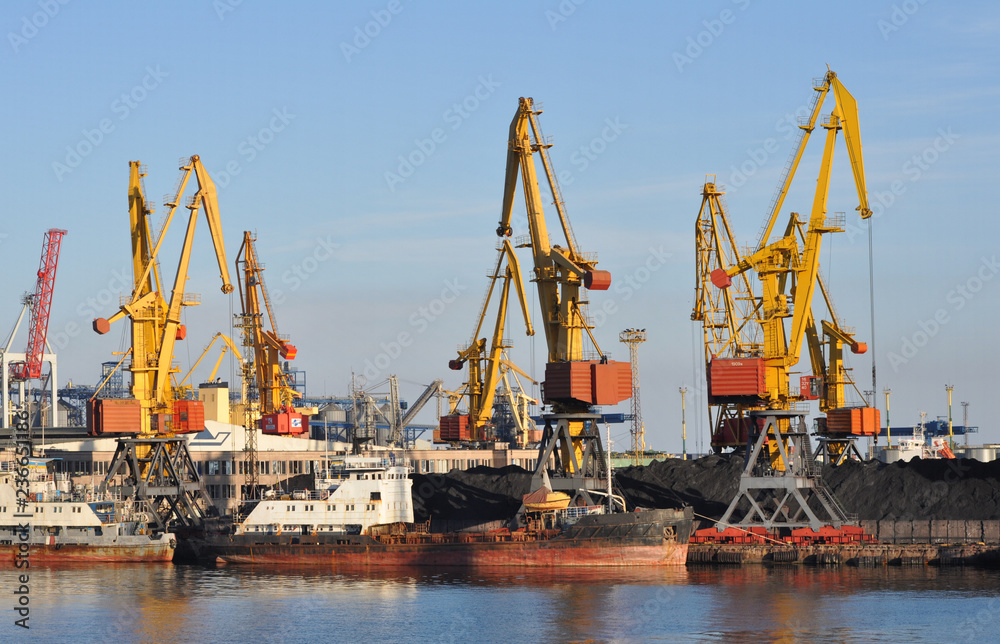 Industrial Harbor Crane