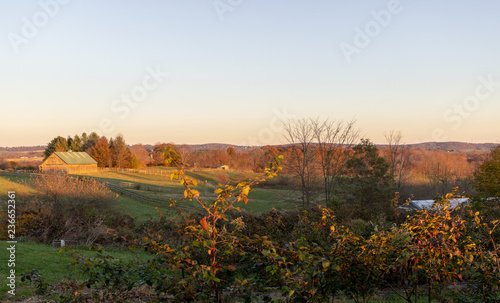 Rural Frederick County Maryland Landscape Farm in Autumn