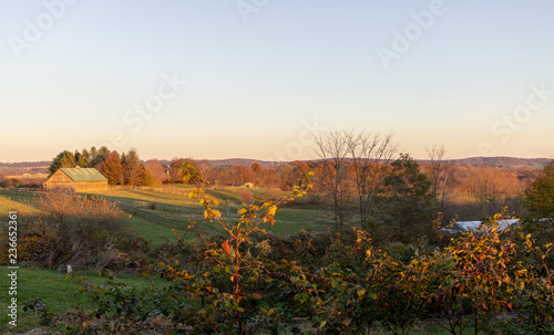 Rural Frederick County Maryland Landscape Farm in Autumn photo