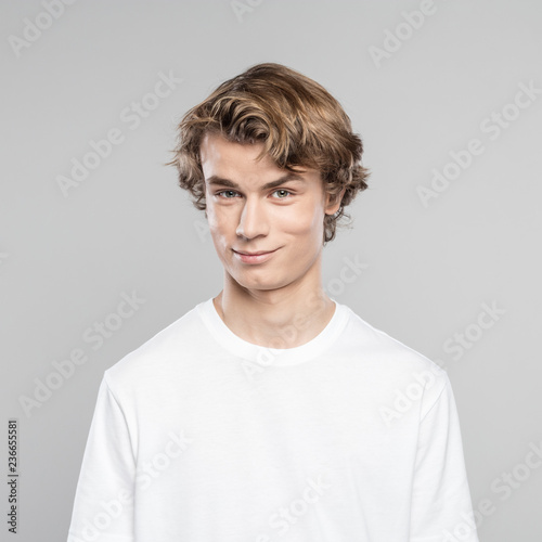 Portrait of cute young man