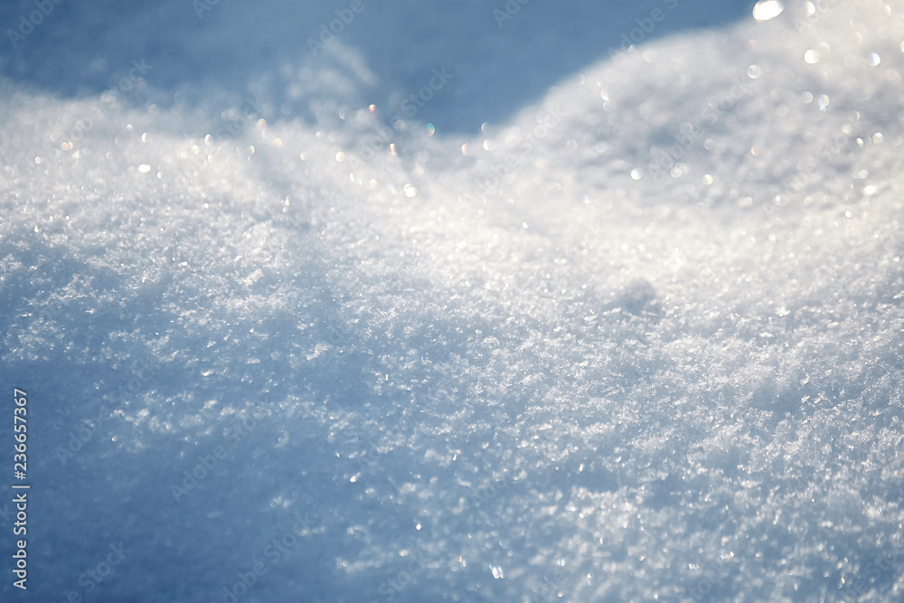 Snow surface. Winter blurred background