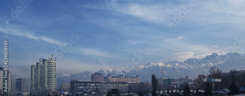 Almaty city skyline