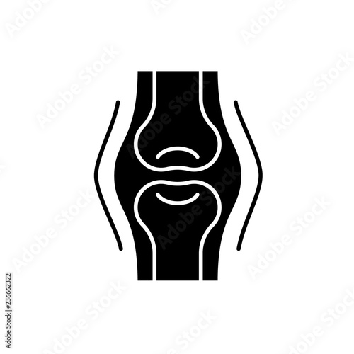 Joints black icon, concept vector sign on isolated background. Joints illustration, symbol