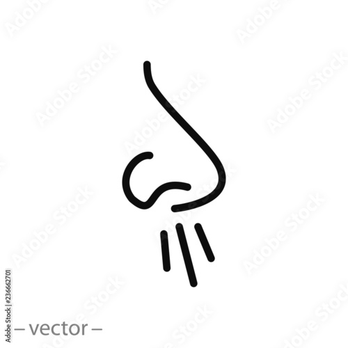 Runny nose vector icon