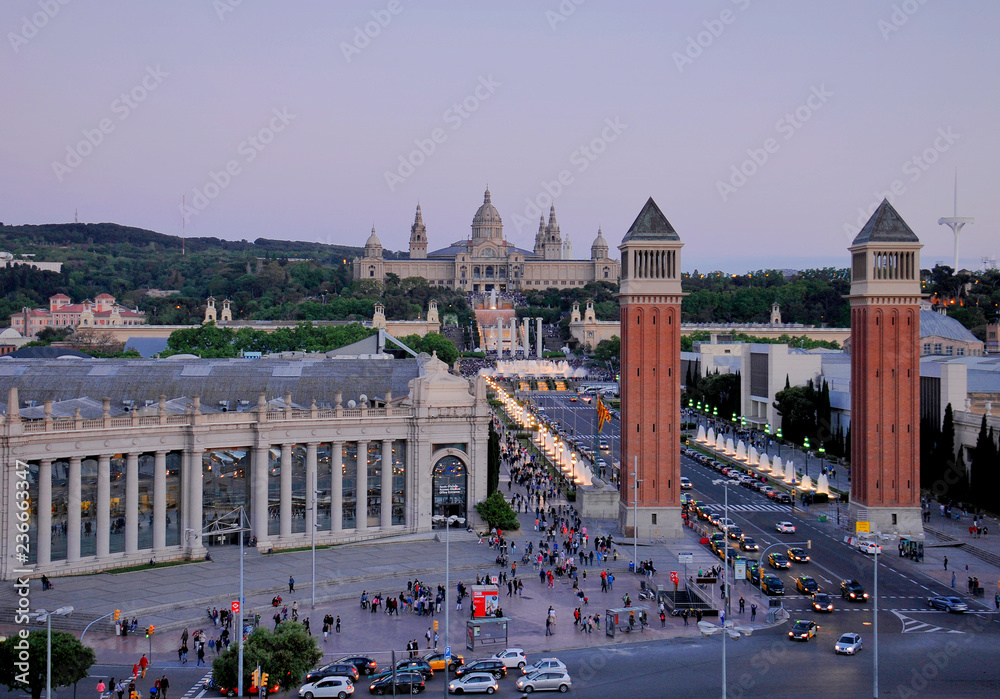 Fototapeta premium view of Barcelona