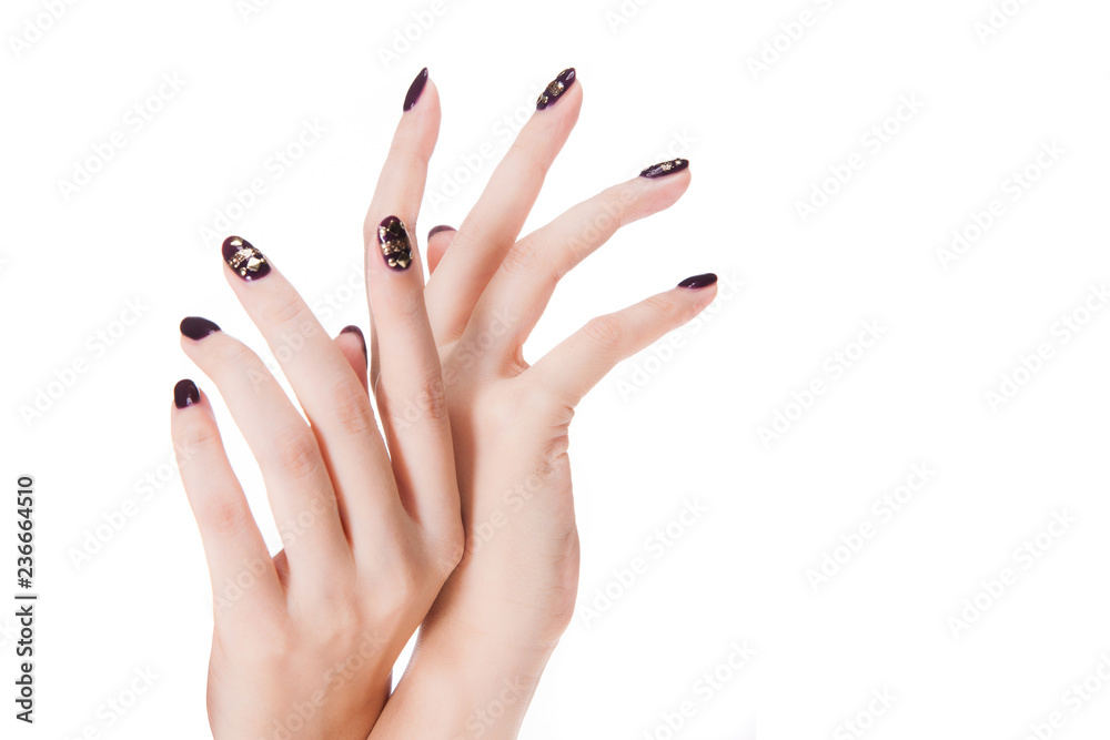 a woman's nail, designed with nail art a woman's nail, designed with nail art