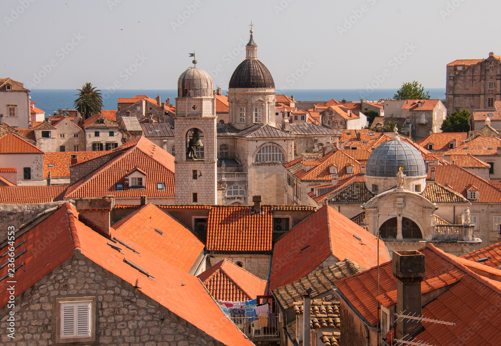 Aerial view of Dubrovnik