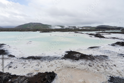 Landschaft an der blauen Lagune "Bláa Lónið" - Island 