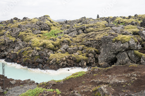 Landschaft an der blauen Lagune "Bláa Lónið" - Island 