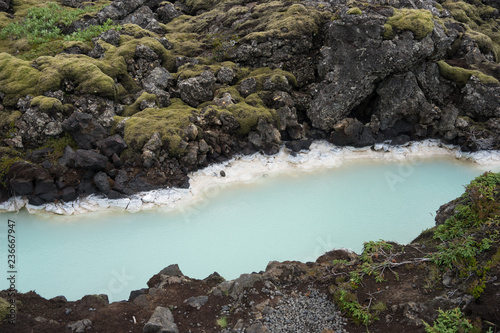 Landschaft an der blauen Lagune "Bláa Lónið" - Island 