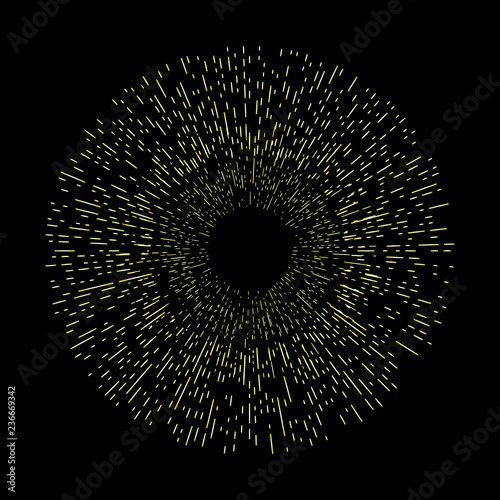 Golden halo circle, angel and saints ring design element. Sign of saints represented as nimbus, aureole or glory and gloriole. Tattoo reference. Vector.