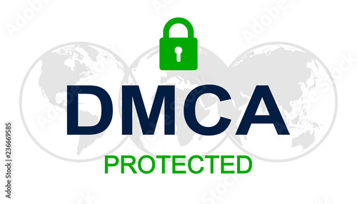 DMCA - Digital Millennium Copyright Act - vector photo