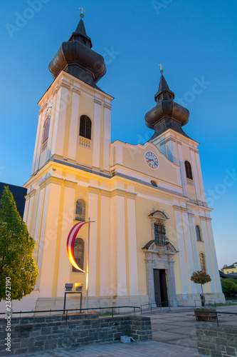 Church in Maria Taferl at dusk photo