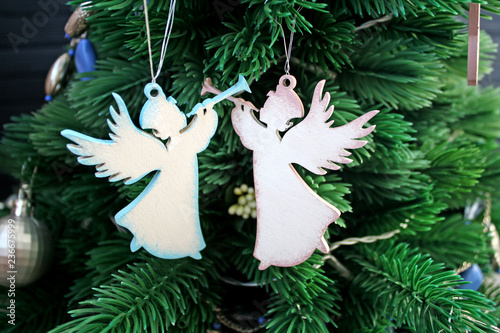 Christmas angels wooden