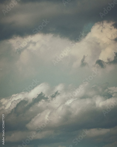 dramatic sky with clouds
