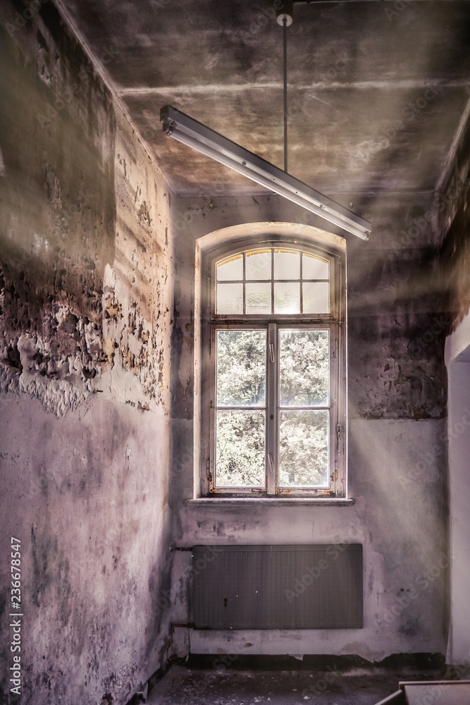 abandoned old house with sunlight abandoned old house with sunlight