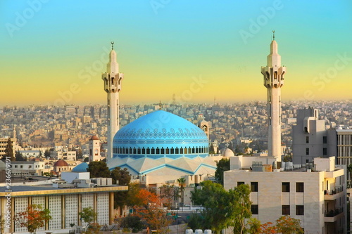 King Abdullah Mosque in Amman Jordan © kravka
