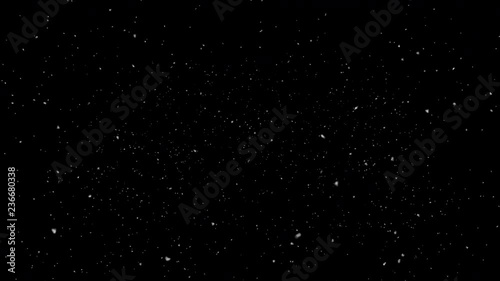 Light falling snow animation, matte