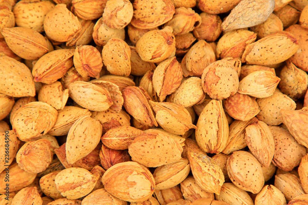 almond piled up together almond piled up together