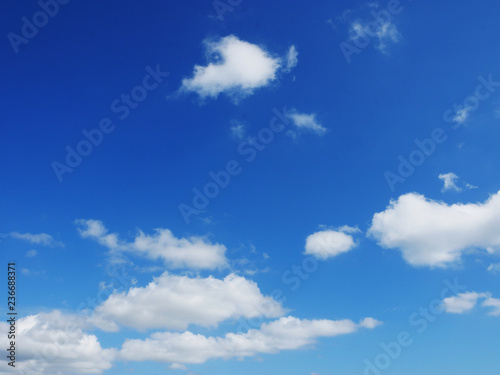blue sky with clouds © hoshi