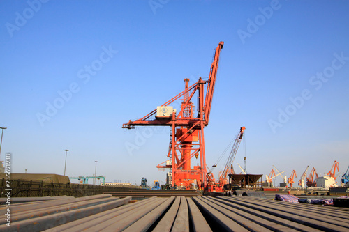 gantry crane in cargo berth