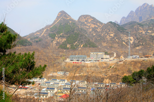 mountain village natural scenery in Beijing, China photo