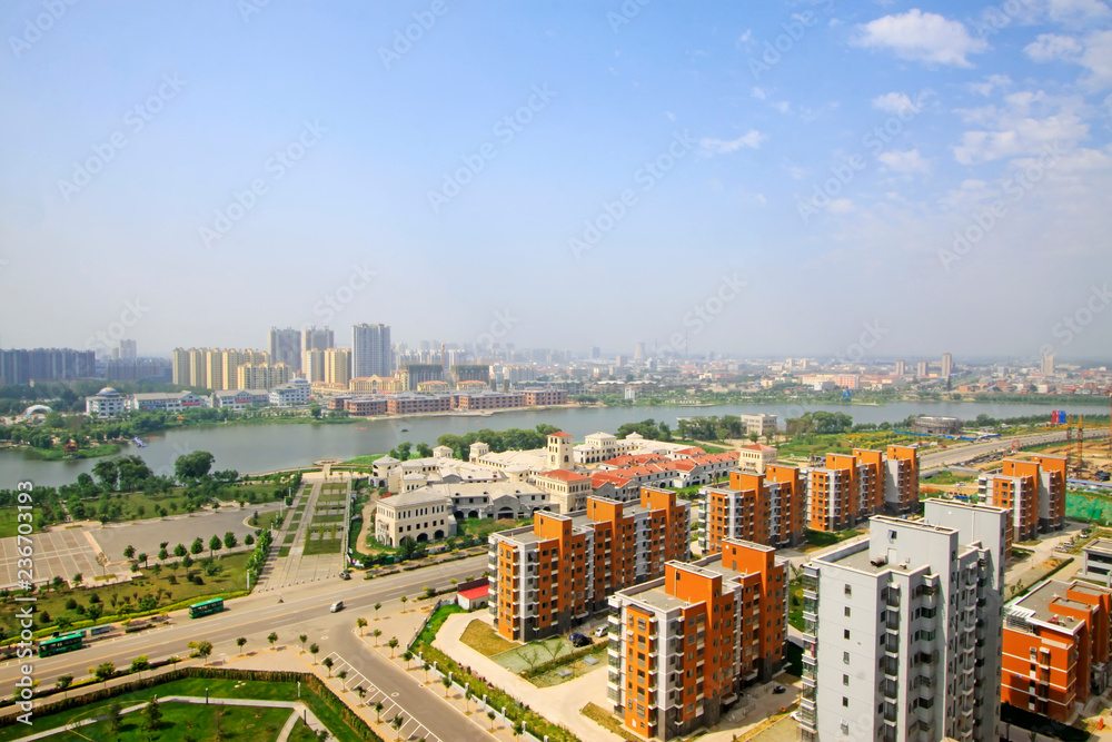 Fototapeta premium Urban construction scene, China