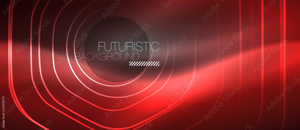 Black and glowing color lines neon design, magin techno template background Black and glowing color lines neon design, magin techno template background