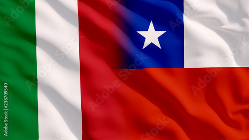 Waving Italy and Chile Flags Free Download Waving Italy and Chile Flags - GFXLoad