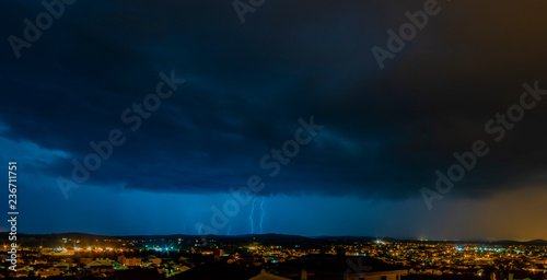 Gewitter   ber Vodice  Kroatien